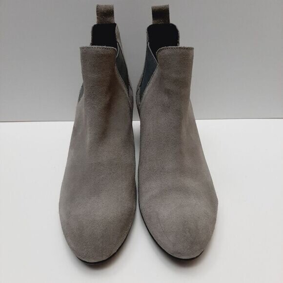 SUPERDRY Yasmin Ankle Boots Genuine Suede Leather Block Heel Grey Sz 9 - Picture 7 of 16